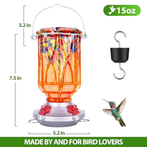 Hummingbird Feeders for Outdoors with Ant Moat