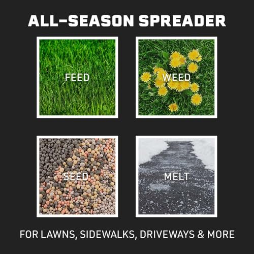 50 lb Professional Fertilizer Push Broadcast Spreader
