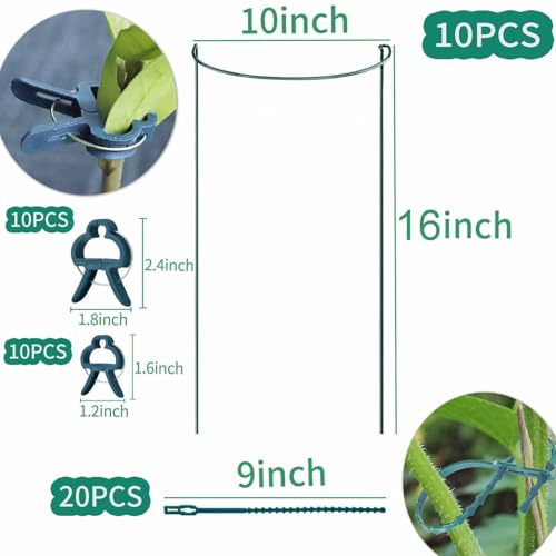 10 Pack Plant Support Stakes for Peony (10 Count)