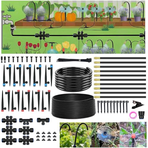 240FT Drip Irrigation System for Garden (240FT Quick Connect)