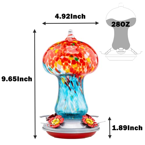 Gifts for Women Hummingbird Feeders for Outdoors Hanging Ant and Bee Proof