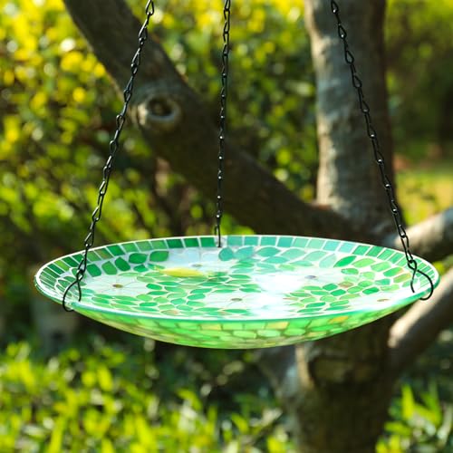 Hanging Mosaic Bird Bath Outdoor