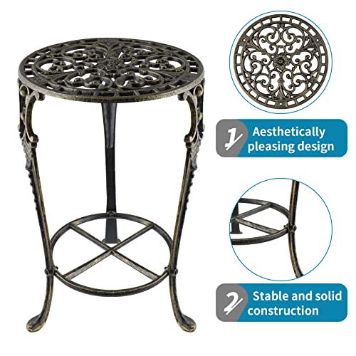 Cast Iron Potted Plant Stand 18.8 Inch Tall