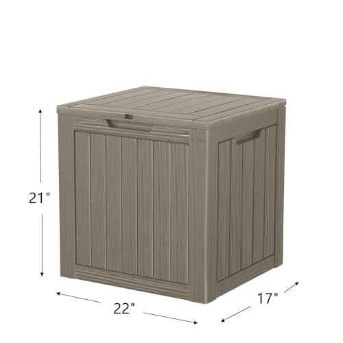35 Gallon Lockable Resin Deck Box