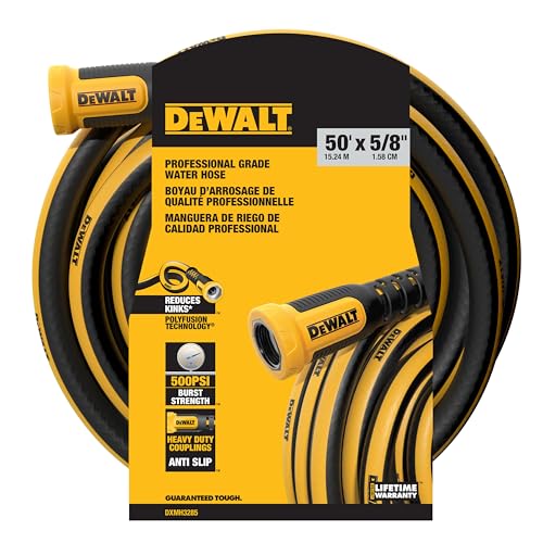 Professional Grade Heavy Duty Garden Hose 50 Feet x 5