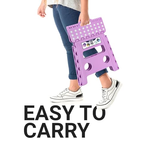 Folding Step Stool 13 Inch (Light Purple / 13 Inch)
