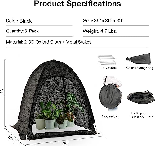 Pop up Sunshade Cloth Pack of 2