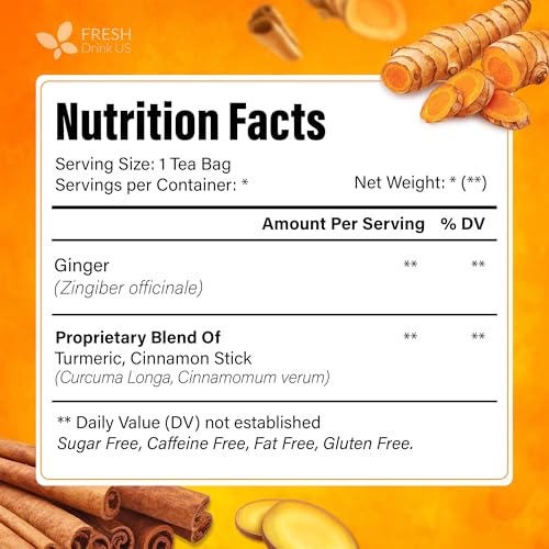 Premium Turmeric Ginger Cinnamon Tea (75 Tea Bags)