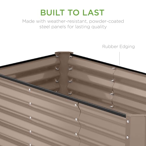 4x2x2ft Outdoor Metal Raised Garden Bed