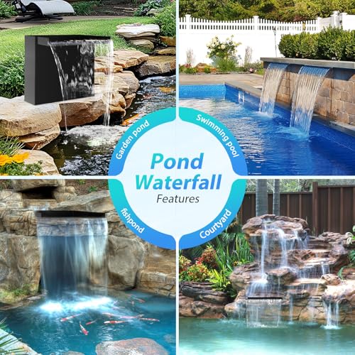 70W Solar Pond Waterfall Spillway Kit