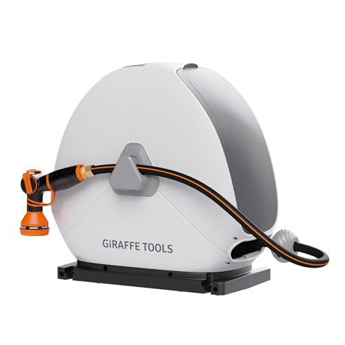 Ground Mounted Retractable Garden Hose Reel (1/2 Inch / 82 FT)
