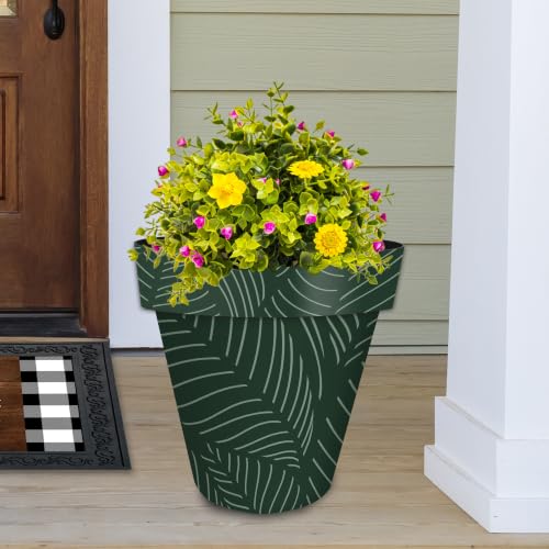 Everyday Planter 14" x 15" x 15" Tropical Leaves Large Planter (Trop Leaves / Large)