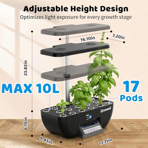 17 Pods Hydroponics Growing System Kit