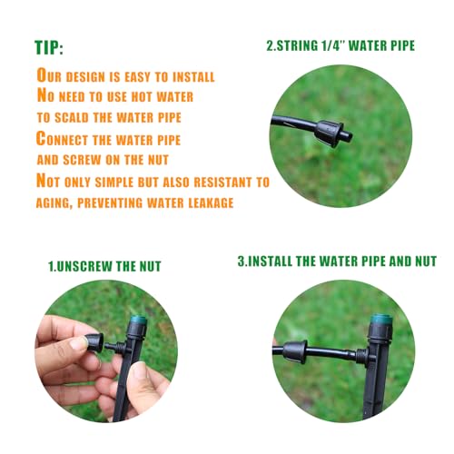 Anti Drop Drip Irrigation Emitters Sprayers for 1 (100 Count (sprayer))