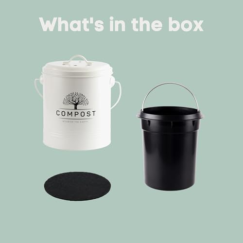 1.3 Gal Kitchen Compost Bin with Lid