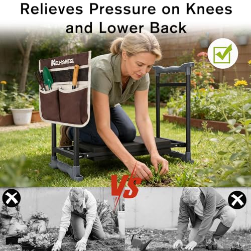 Garden Kneeler and Seat with Umbrella