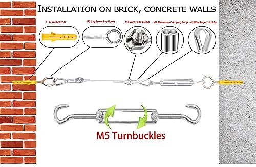 M5 Turnbuckle Wire Tensioner Kit