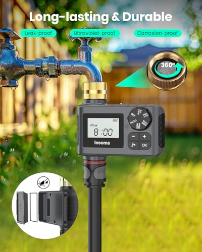 2 PCS Water Timer with Brass Inlet (2 Count)