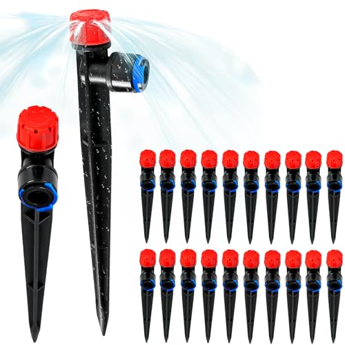 20 Pack 1 4 inch Tubing Drip Irrigation Vortex Emitters (20 Count)