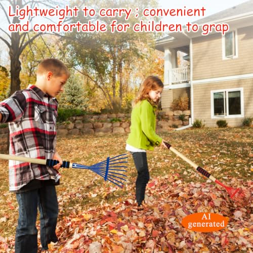 2 Pack Kids Rakes for Leaves