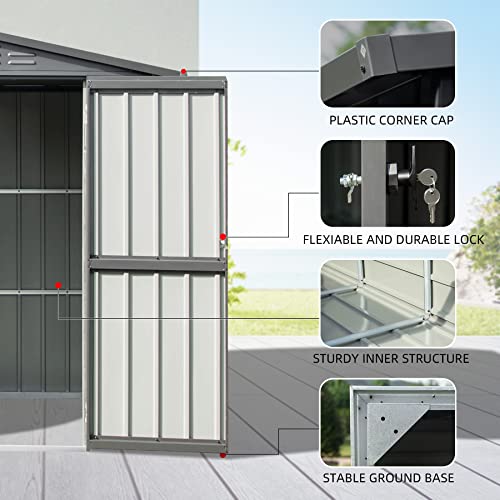 Domi Outdoor Storage Shed 6.5' x 4.2'