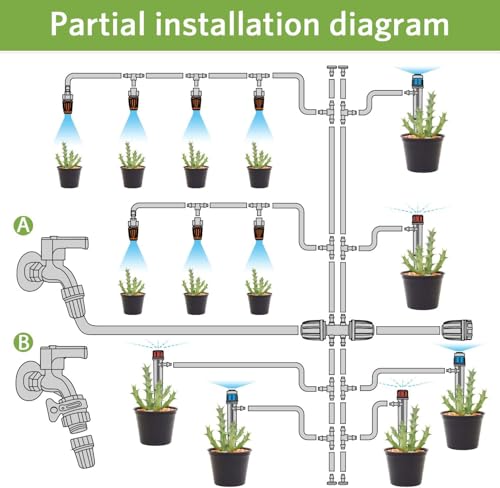 226FT Greenhouse Micro Drip Irrigation Kit