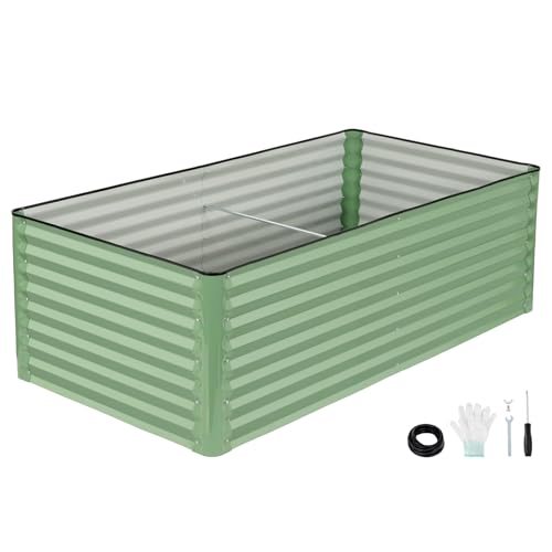 6x3x2 Ft Galvanized Steel Raised Garden Bed (Olivergreen / 6x3x2 (Pack of 1))