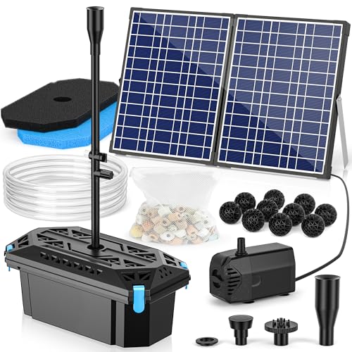 30W Solar Pond Filter Fountain for Outdoor Pond (30W)
