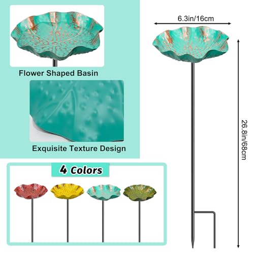 4PCS Hummingbird Bird Bath for Outside