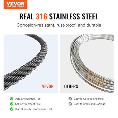 1 8 Black Stainless Steel Cable
