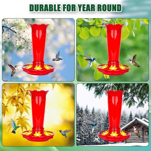 10oz Plastic Hummingbird Feeders for Outdoors (2 Count)