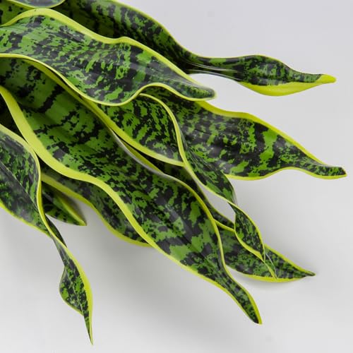 Artificial Snake Plant Potted Faux Sansevieria Trifasciata Plants