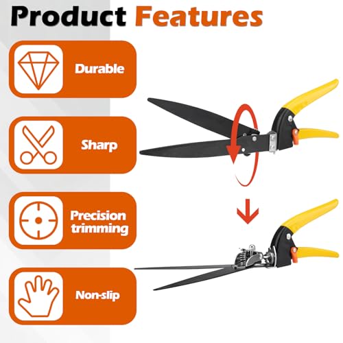 Upgraded Grass Shears Rotatable 180°