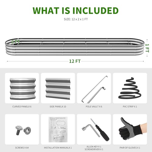 Galvanized Raised Garden Bed Kit