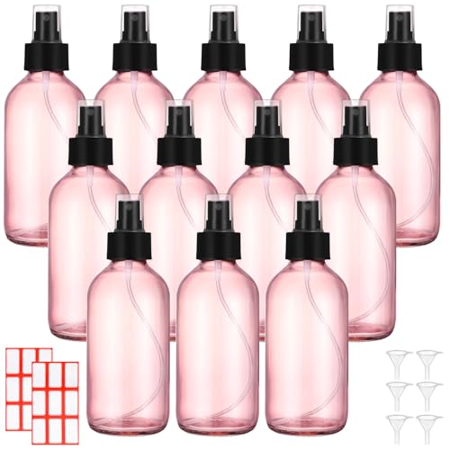 12 Pcs 8 oz Glass Spray Bottles (12 Count)