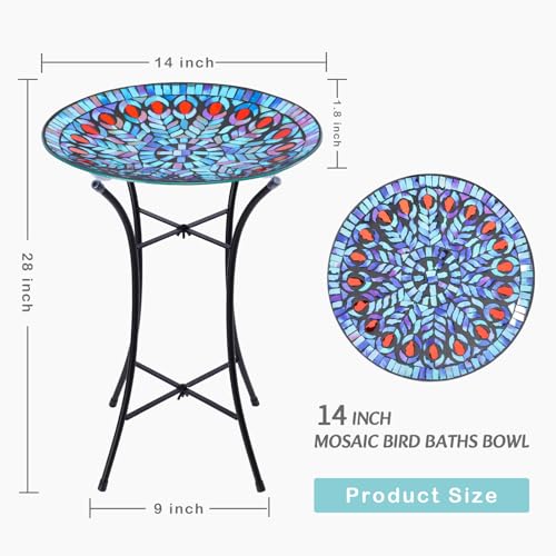 Glass Bird Bath