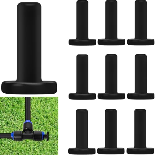 10 Pack 1 4" End Plugs for Drip Irrigation Tee Connectors (10 Count)