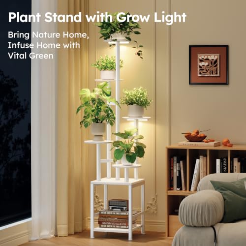 Plant Stand Indoor with Grow Light