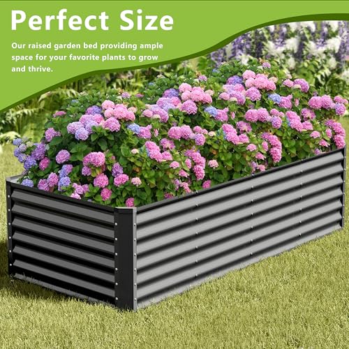 8x2x2FT Galvanized Raised Garden Bed