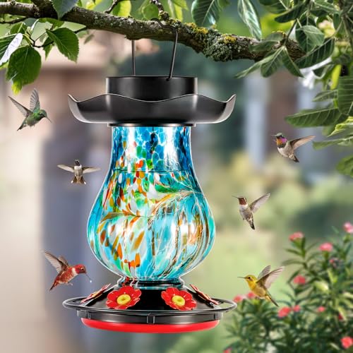 Solar Hummingbird Feeder for Outdoor