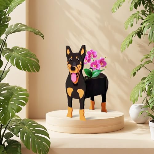 Australian Kelpie Dog Planter Pots