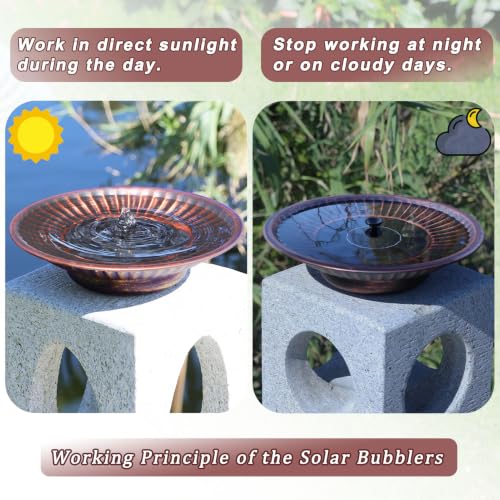 12.3" Solar Bird Bath Bowl