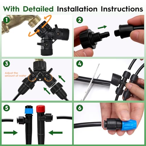 200FT Quick Connect Drip Irrigation System