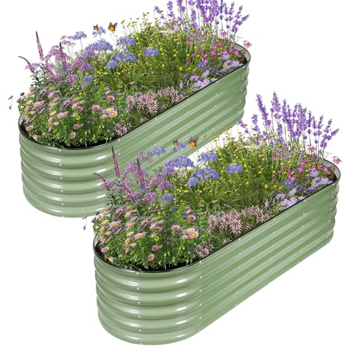 Galvanized Raised Garden Bed (2 Count)