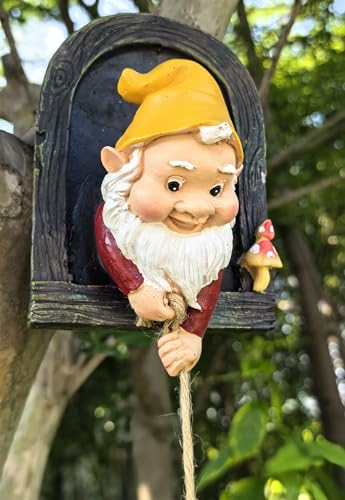 Gnome Garden Decoration Climbing Tree Decor Outdoor