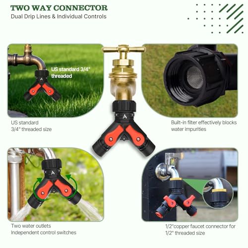 Anleolife 100FT Drip Irrigation Kit