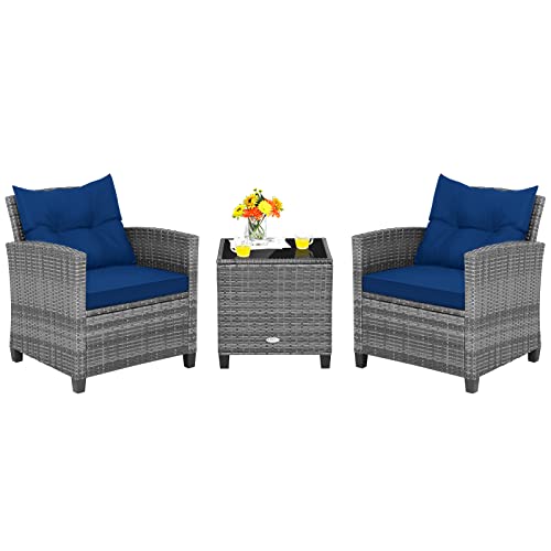3 Pieces Patio Furniture Set