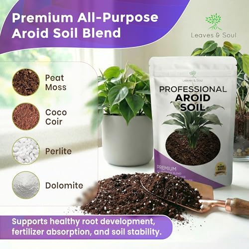 Professional Aroid Soil Mix Large 2.2 Quarts Ready to Use (Aroid Soil / 2.2 Quarts)