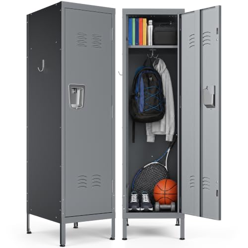 Metal Lockers for Employees (Grey / 1 door)