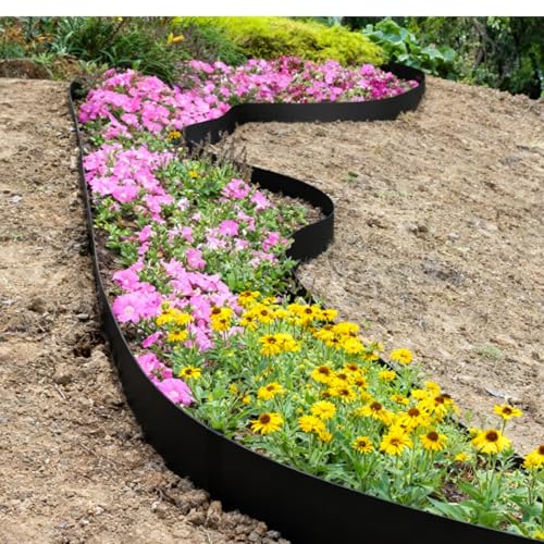 20ft. 40" L × 6" H Metal Landscape Edging (Black / 6 Inch)
